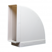 Kolanko płaskie poziome Domus 220x90 mm kod 950