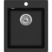zlewozmywak granitowy czarny jednokomorowy 45 cm