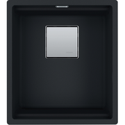 Czarny zlew jednokomorowy matowy