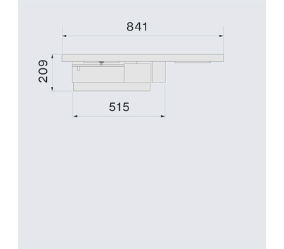 Płyta indukcyjna ze zintegrowanym okapem blatowym FALMEC Zero Easy 84 czarny 600 m³/h - rysunek techniczny 2