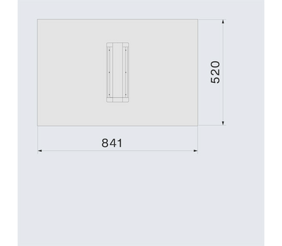 Płyta indukcyjna ze zintegrowanym okapem blatowym FALMEC Zero Easy 84 czarny 600 m³/h - rysunek techniczny 4
