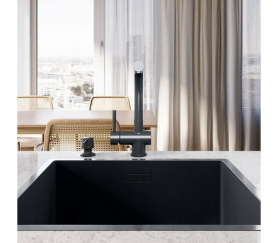 Zlewozmywak GLOBALO RIWOLO 50.1 ANTHRACITE wizualizacja