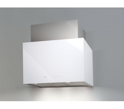 Okap przyścienny NODOR Cube Glass White 700-widok z przodu