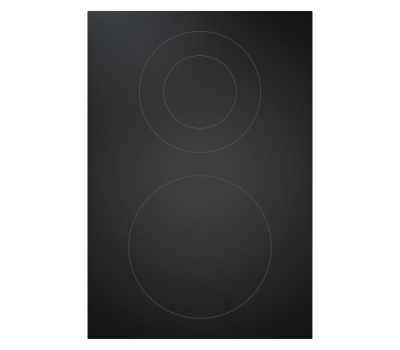 BORA Pro ceramiczna płyta grzewcza Hyper z dwoma polami grzewczymi, 1 pierścień / 2 pierścienie PKCH2