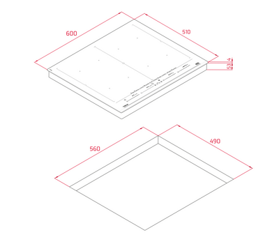 TEKA IZF 68700 MST rysunek techniczny