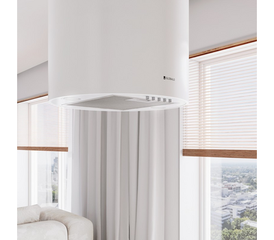 Okap wyspowy GLOBALO Lobelio Isola 39 White